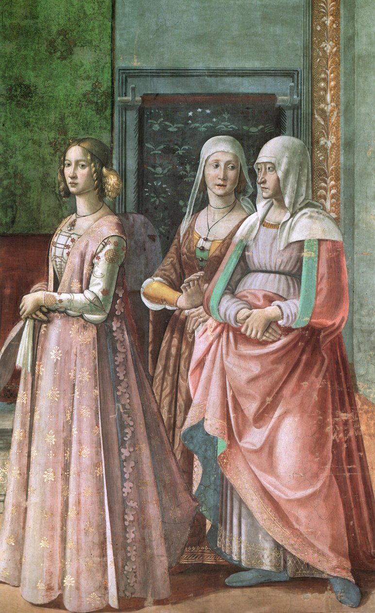 在佛罗伦萨的无伴奏合唱龙卷风壁画 作者 多梅尼科·吉兰达约（Domenico Ghirlandaio）