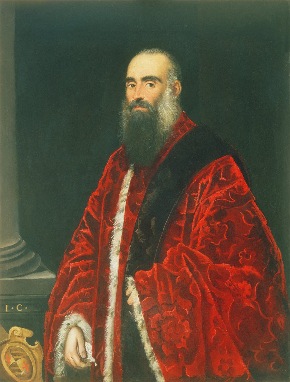 Contarini检察官的肖像，可能是Giovanni Paolo Contarini（d.1604） 作者 多梅尼科·罗布斯提·丁托列托