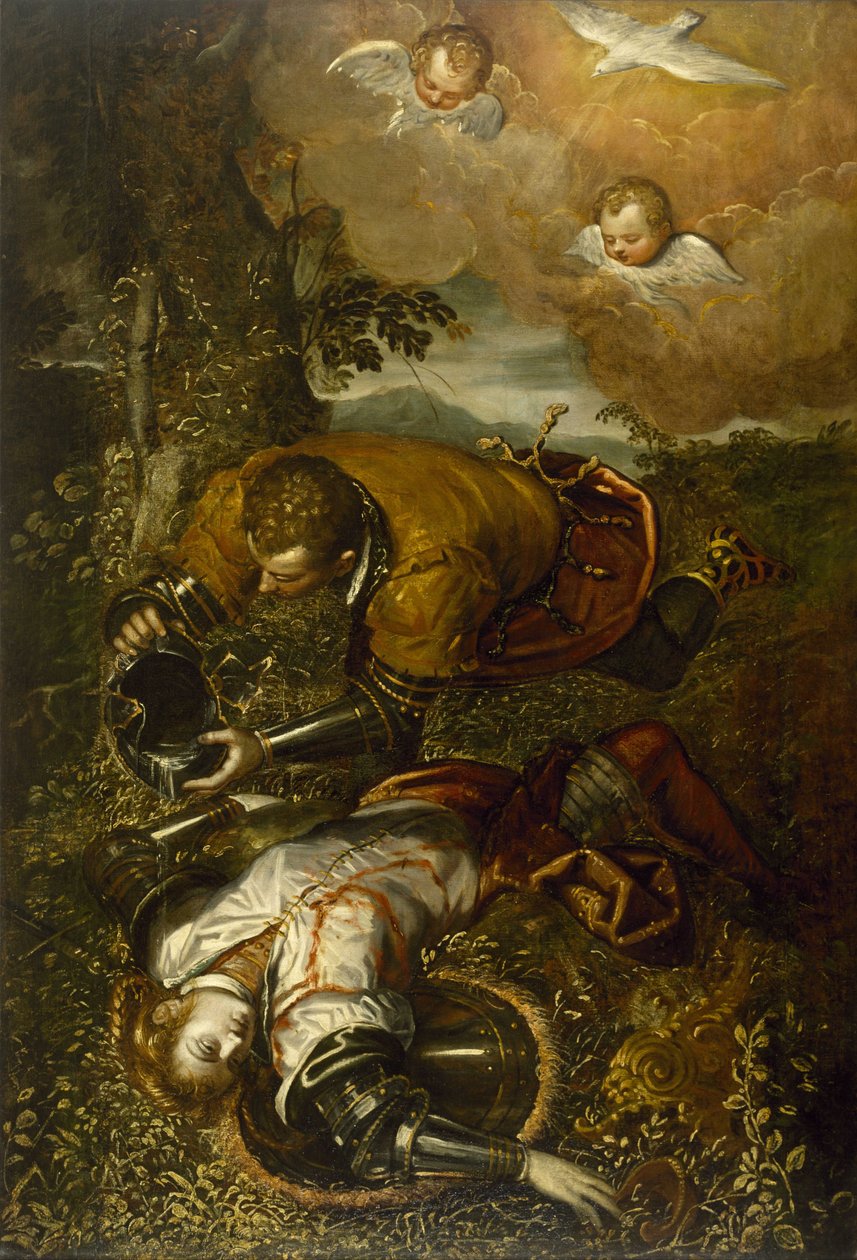 Tancred Baptizing Clorinda 作者 多梅尼科·罗布斯提·丁托列托