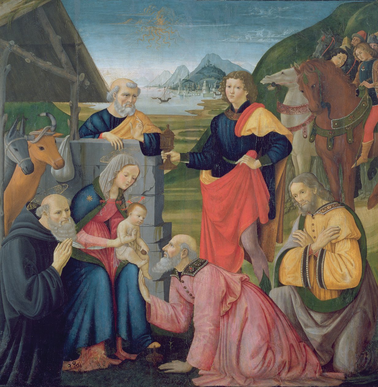 贤士的崇拜 作者 多梅尼科·吉兰达约（Domenico Ghirlandaio）