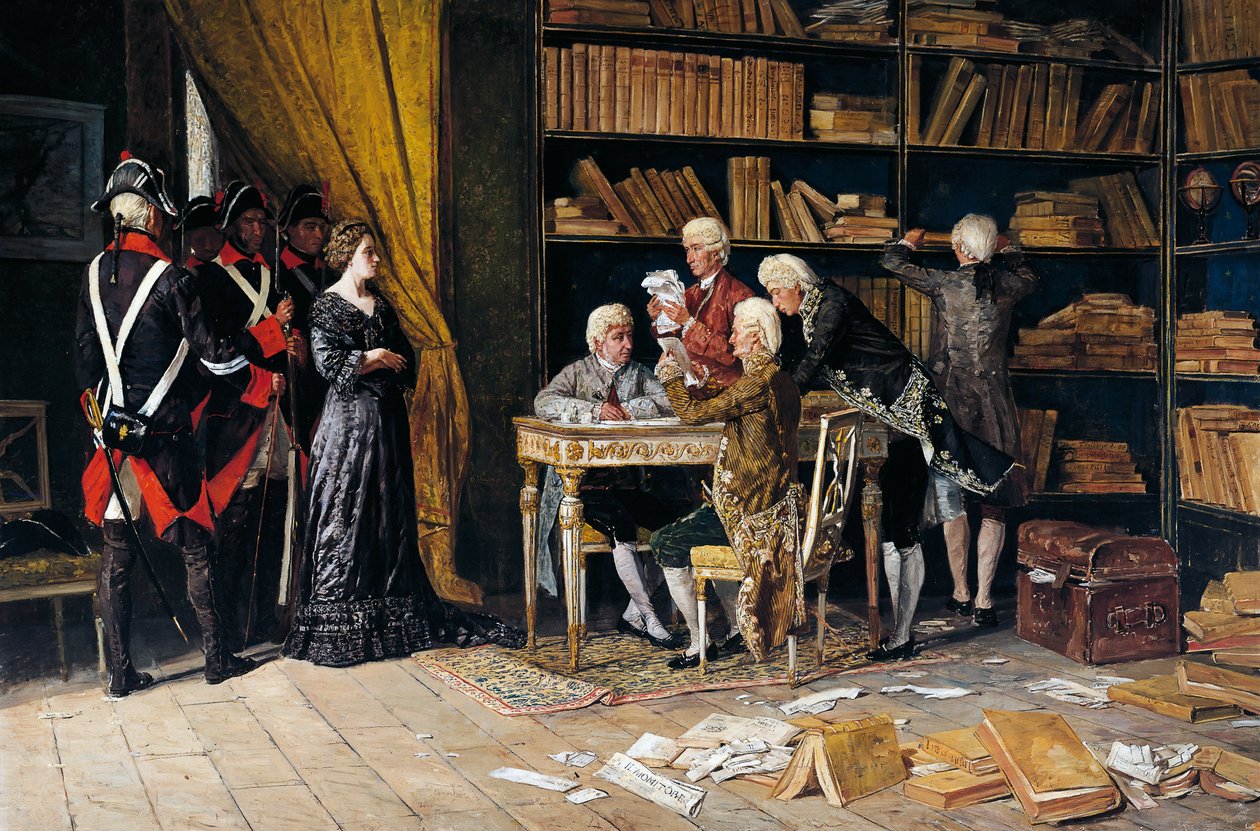 搜索埃莱奥诺拉·皮门特尔的房子，多梅尼科·巴塔利亚（Domenico Battaglia，1842-1921 年）绘画，布面油画 作者 多梅尼科·巴塔利亚（Domenico Battaglia）