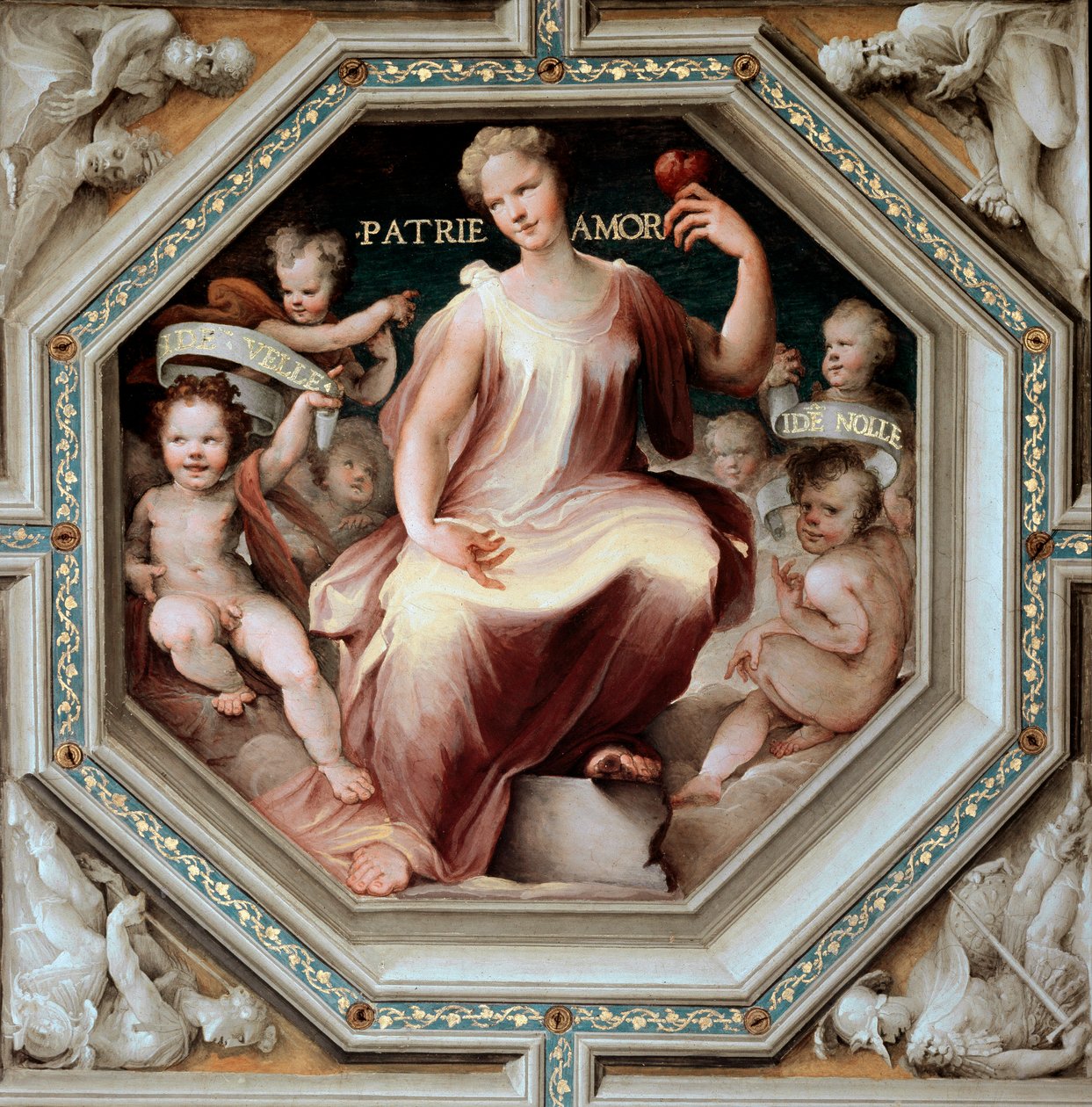 爱国之心。 Domenico Beccafumi (1486-1551) 的绘画 作者 多梅尼科·贝卡法米