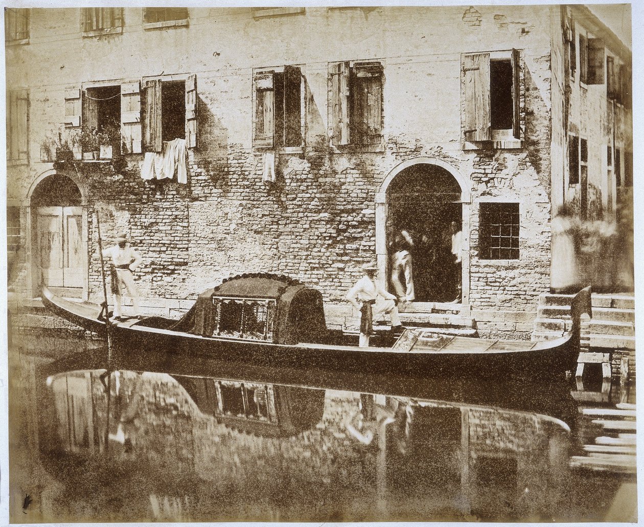 威尼斯贡多拉，c.1855 作者 多梅尼科·布雷索林（Domenico Bresolin）
