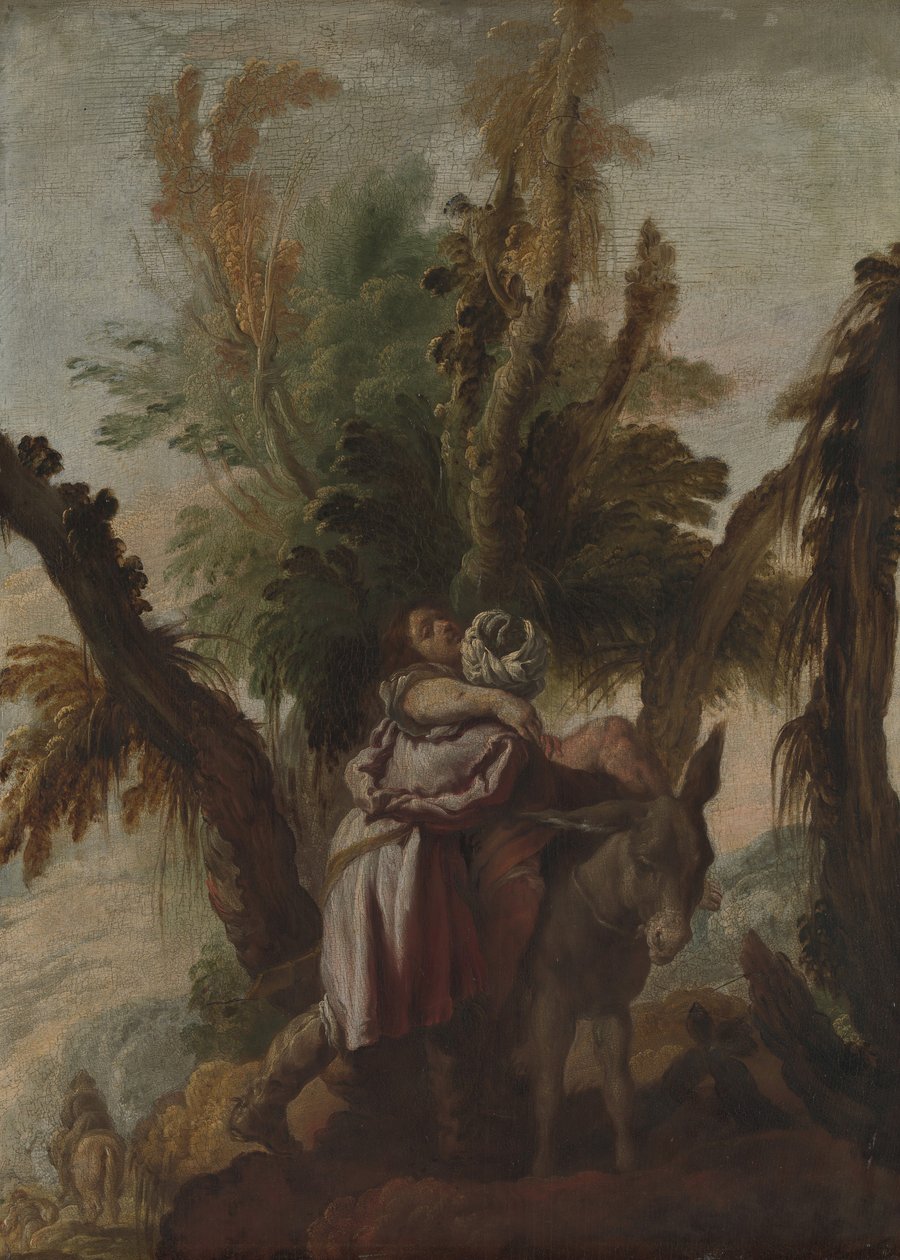 好撒玛利亚人，约。 1618-22。 作者 Domenico Fetti或Feti