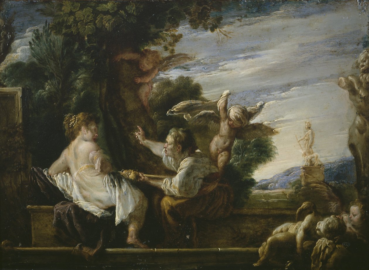 Vertumnus和Pomona，c.1621-23 作者 Domenico Fetti或Feti