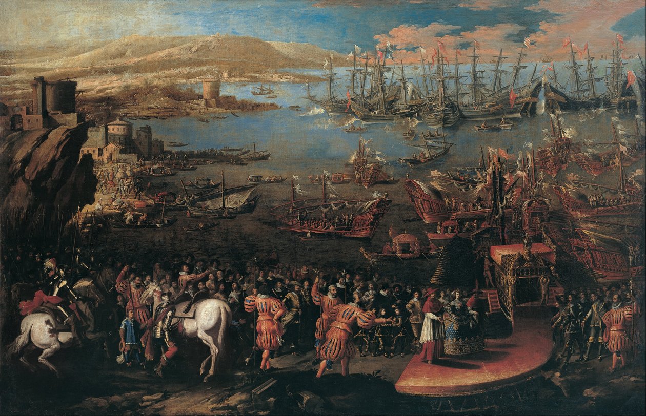 Infanta Maria在那不勒斯的降落 作者 多梅尼科·加久洛（Domenico Gargiulo）