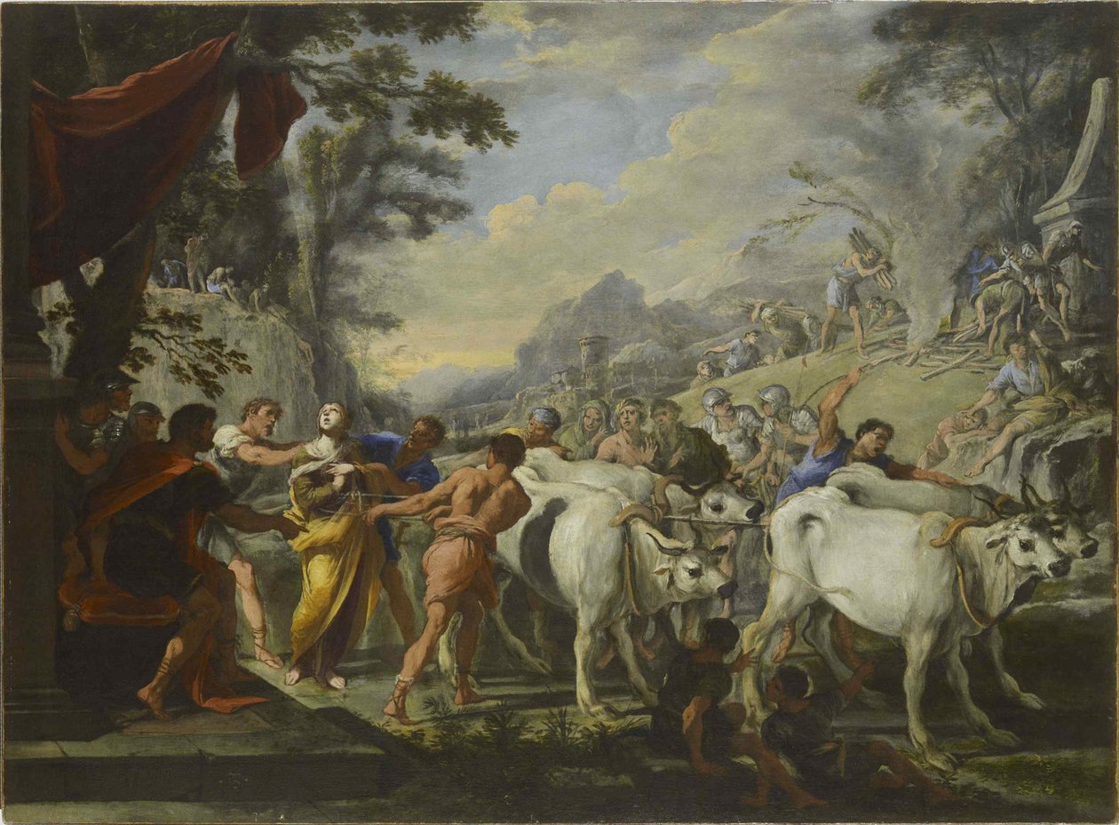 圣卢西亚难，um 1640-1650。 作者 多梅尼科·加久洛（Domenico Gargiulo）