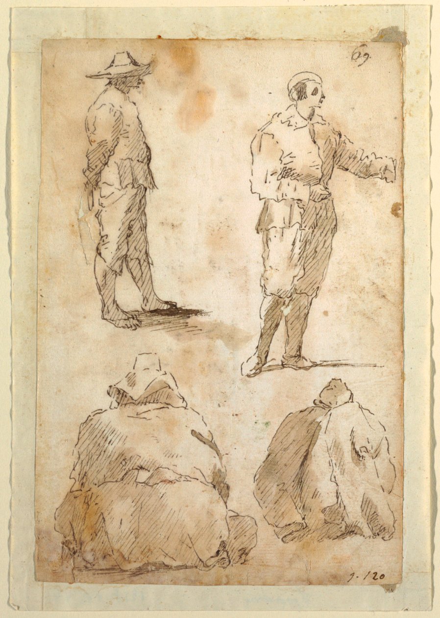 四个男人 作者 Domenico Gargiulo 叫 Micco Spadaro