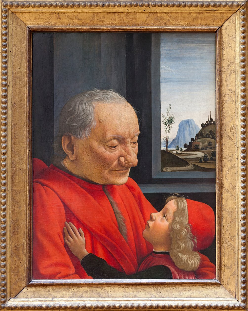 一个老人和一个男孩，c.1490 作者 多梅尼科·吉兰达约（Domenico Ghirlandaio）