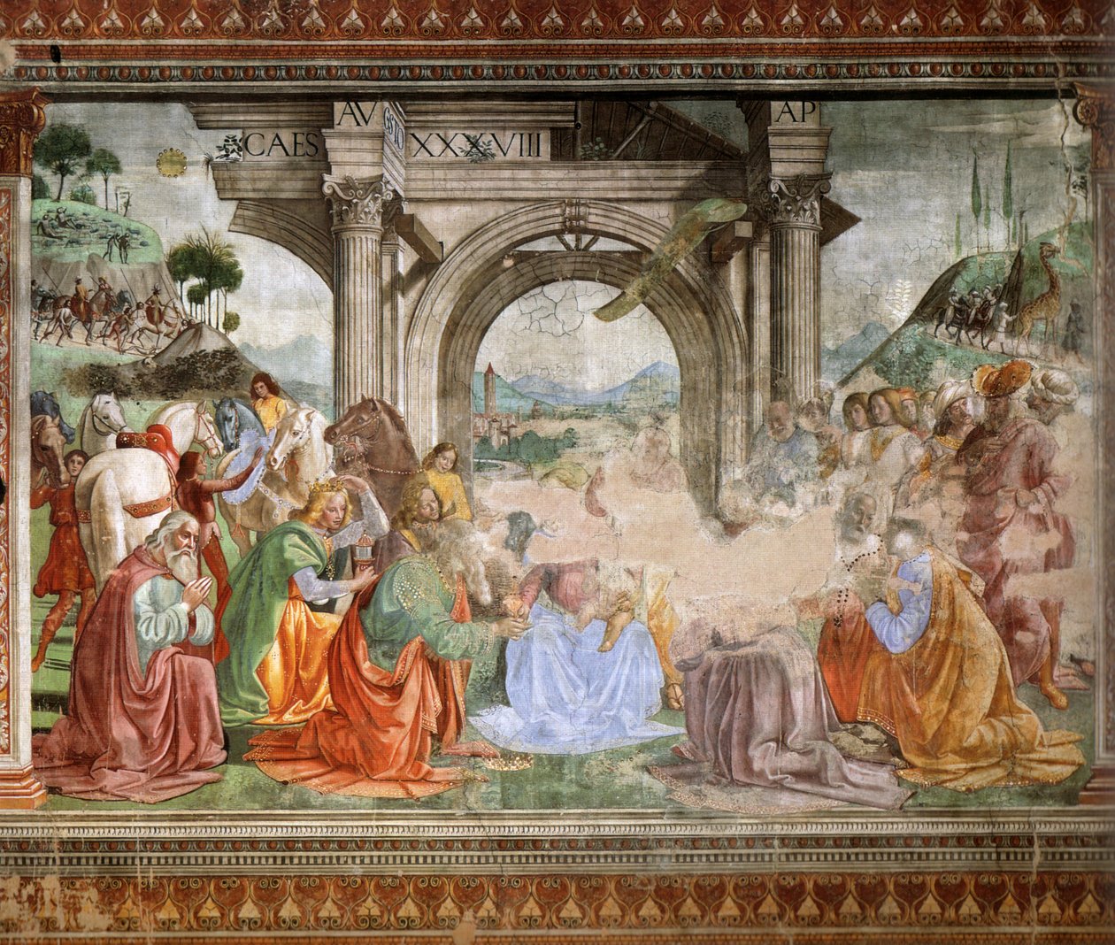 德语：马吉的崇拜 作者 多梅尼科·吉兰达约（Domenico Ghirlandaio）