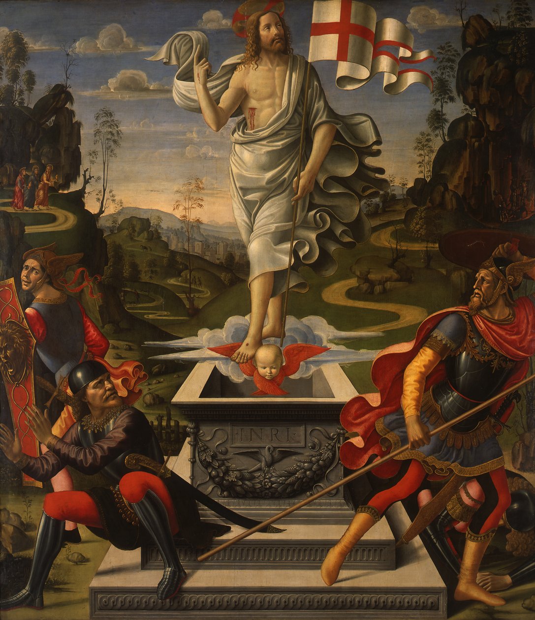 德语：Die Auferstehung Christi 基督复活 作者 多梅尼科·吉兰达约（Domenico Ghirlandaio）