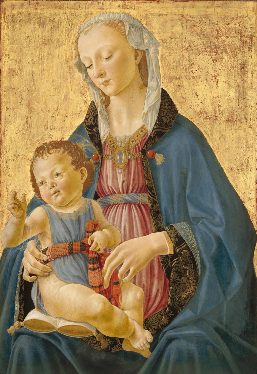 圣母与儿童 作者 多梅尼科·吉兰达约（Domenico Ghirlandaio）