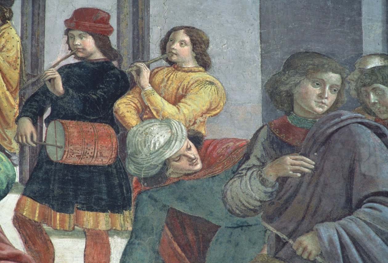 处女婚姻中的音乐家 作者 多梅尼科·吉兰达约（Domenico Ghirlandaio）