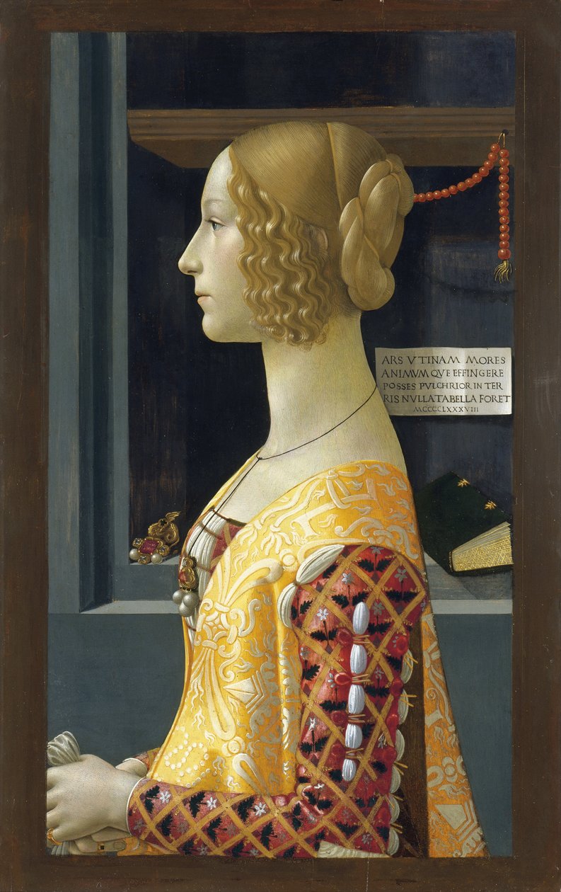 乔凡娜-托尔纳布奥尼肖像 作者 多梅尼科·吉兰达约（Domenico Ghirlandaio）