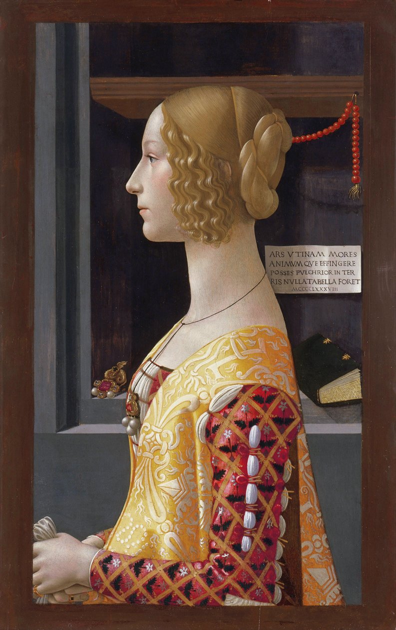 乔凡娜-托尔纳布奥尼肖像 作者 多梅尼科·吉兰达约（Domenico Ghirlandaio）