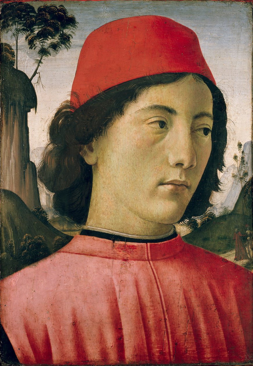 年轻人的画像，约1477-1478年 作者 多梅尼科·吉兰达约（Domenico Ghirlandaio）