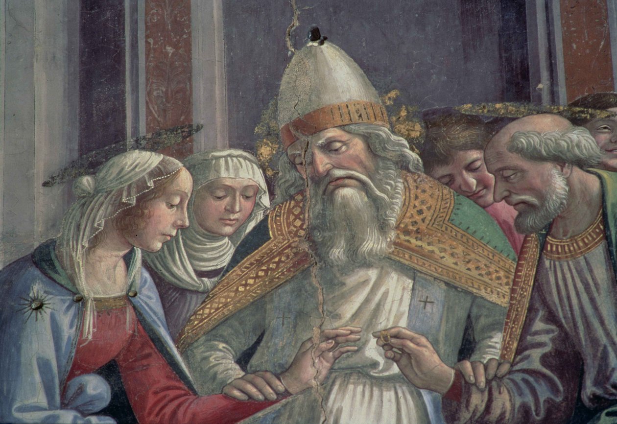 从处女的婚姻中获得戒指 作者 多梅尼科·吉兰达约（Domenico Ghirlandaio）