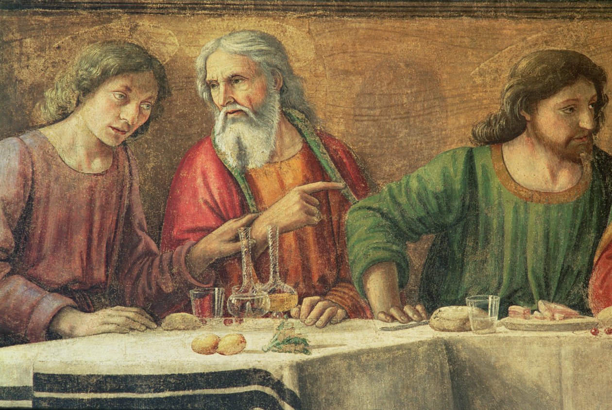 最后的晚餐，1480年 作者 多梅尼科·吉兰达约（Domenico Ghirlandaio）