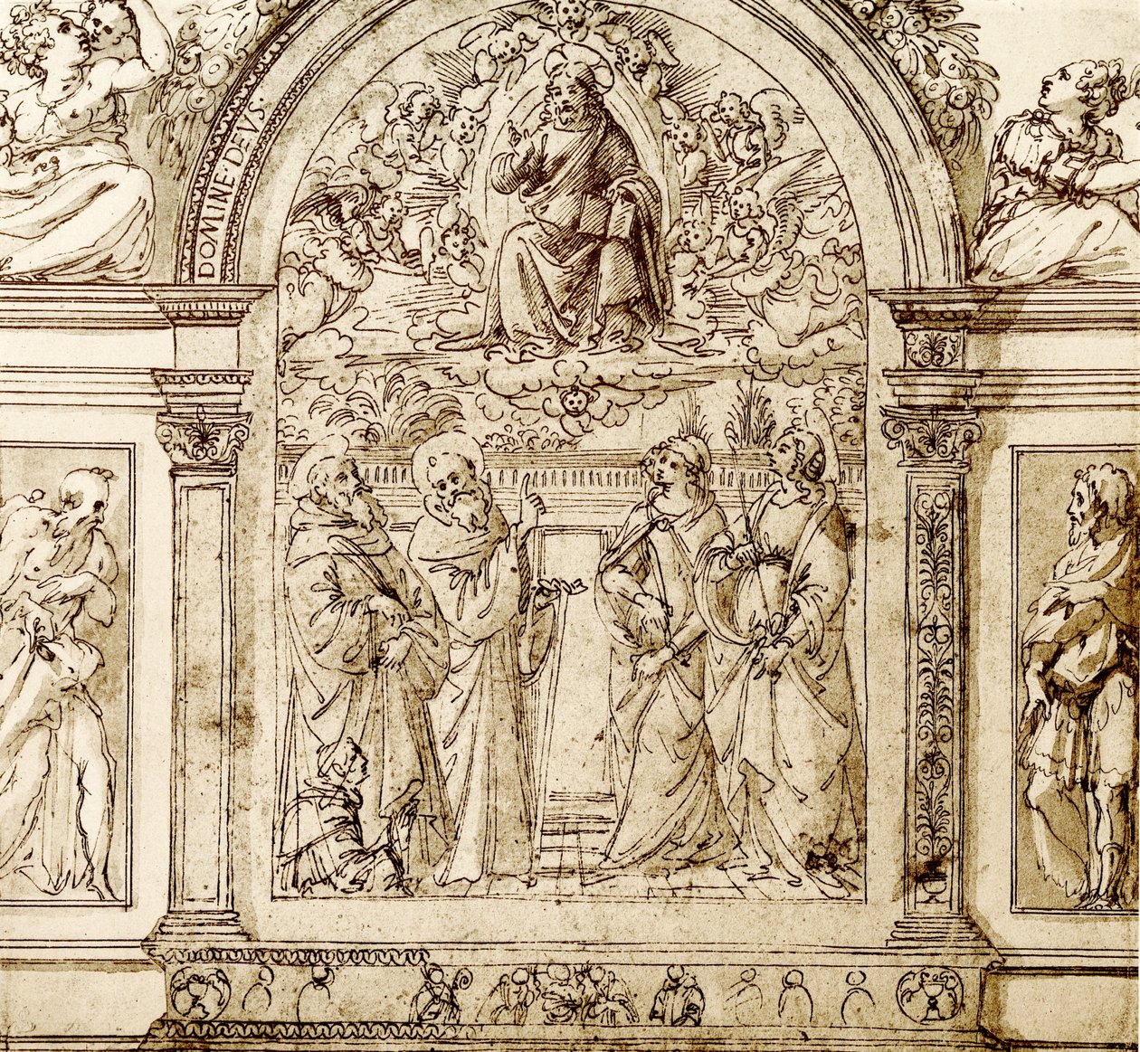 祝福救世主在云端 作者 多梅尼科·吉兰达约（Domenico Ghirlandaio）