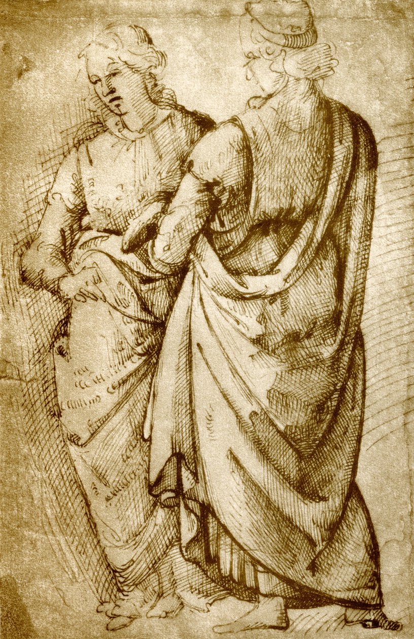 两项服装研究 作者 多梅尼科·吉兰达约（Domenico Ghirlandaio）