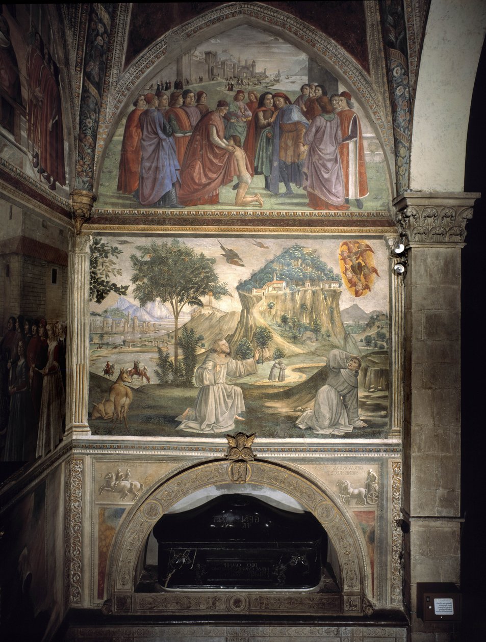 圣弗朗西斯的葬礼 作者 多梅尼科·吉兰达约（Domenico Ghirlandaio）