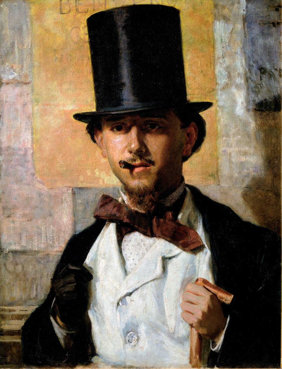 意大利画家贝尔纳多·塞伦塔诺 (Bernardo Celentano) (1835-1863) 的肖像 多梅尼科·莫雷利 (Domenico Morelli) (1826-1901) 1859 年作画。 67x52 厘米罗马，现代美术馆 作者 多梅尼科·莫雷利（Domenico Morelli）