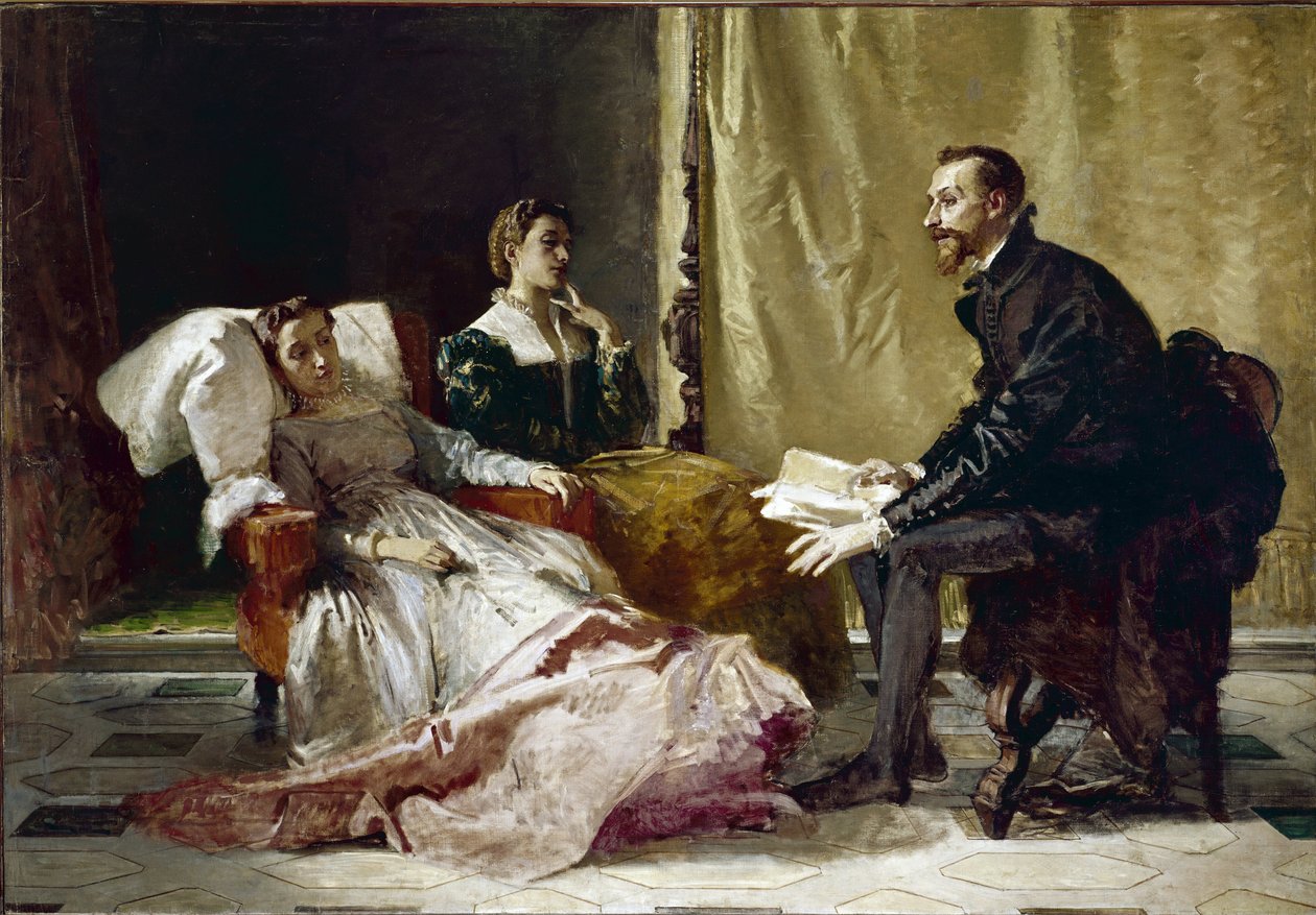 Torquato Tasso reading Gerusalemme liberata to Eleonora d