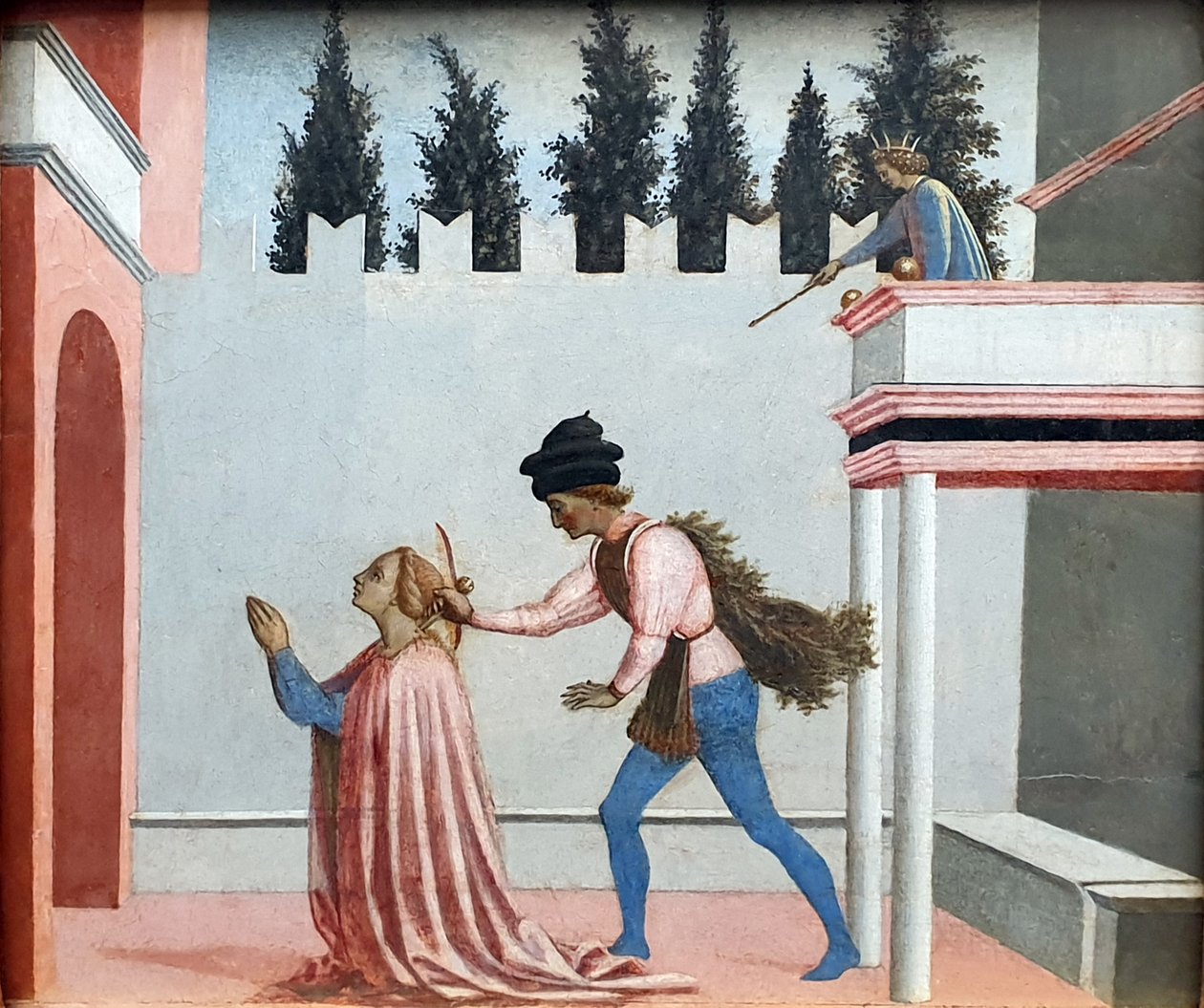德语：Das Martyrium der Heiligen Lucia 圣露西的殉难 作者 多梅尼科（Domenico Veneziano）
