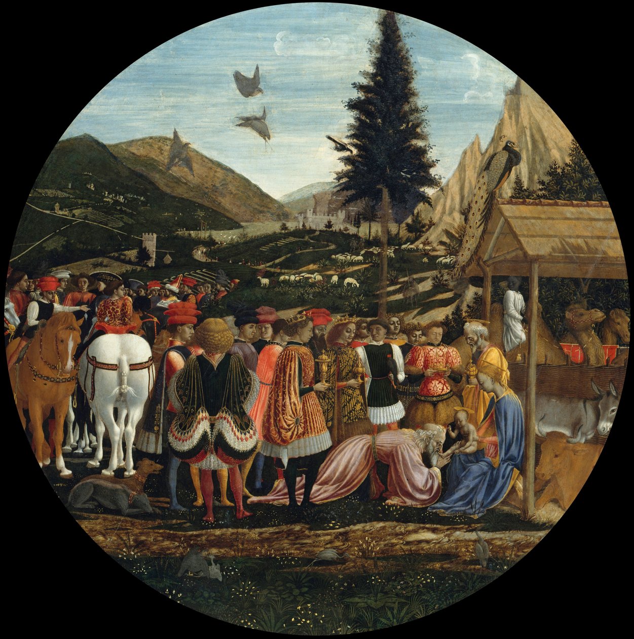 德语：Die Anbetung der Könige 玛吉的崇拜 作者 多梅尼科（Domenico Veneziano）
