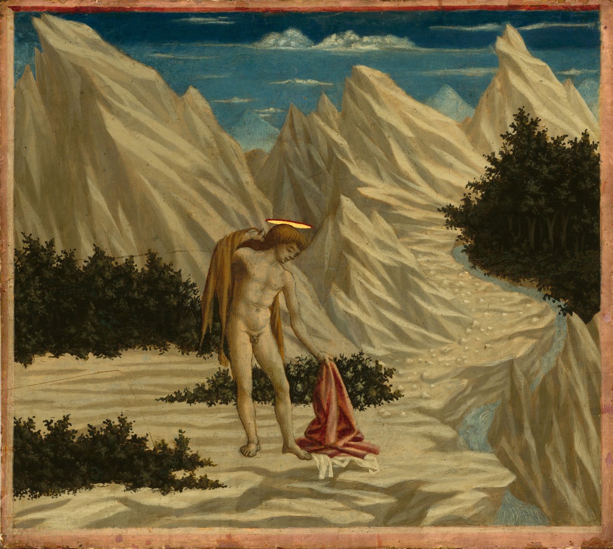 沙漠中的圣约翰，约1445-1450。 作者 多梅尼科（Domenico Veneziano）