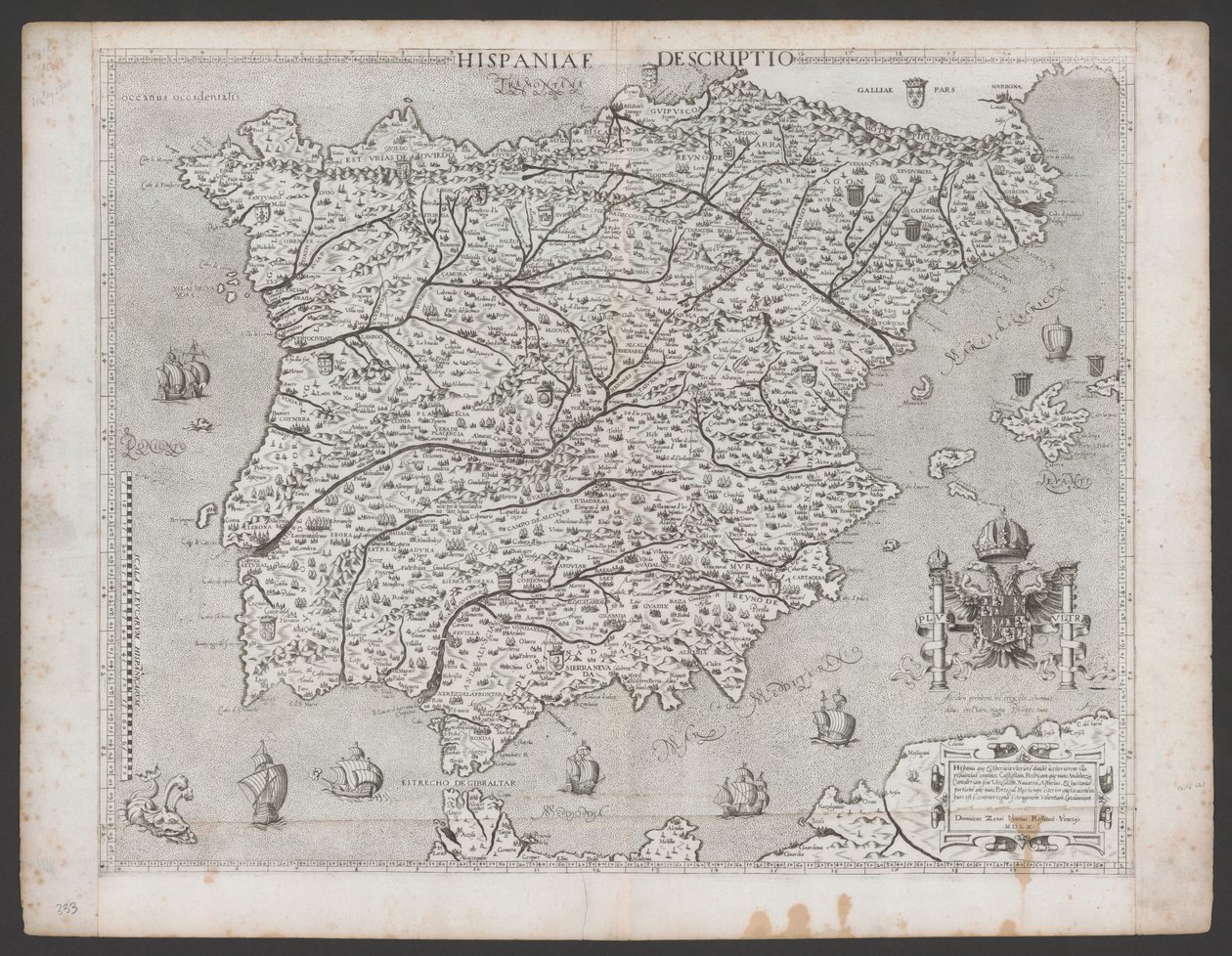 Hispaniae Descriptio de Domenico Zenoi（1560 年） 作者 多梅尼科·泽诺伊