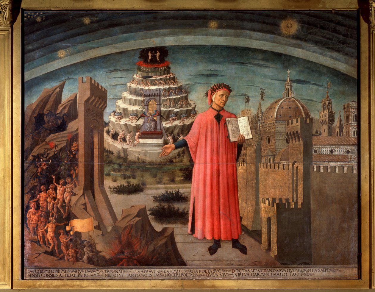 但丁·阿利吉耶里（Dante Alighieri）和他的喜剧。租户但丁在主神喜剧中的肖像 作者 多米尼克·米歇里诺