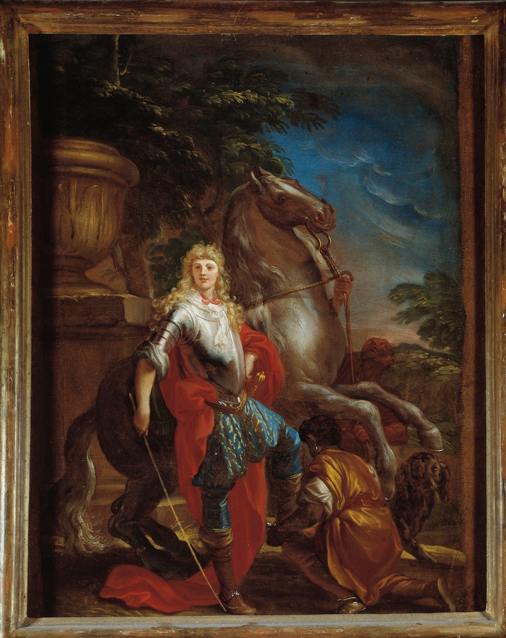 来自热那亚的绅士和他的马的画像 Domenico Piola (1627-1703) Genes, Musei di Strada Nuova (ex Palazzo Bianco) 作画 作者 多梅尼科·皮奥拉