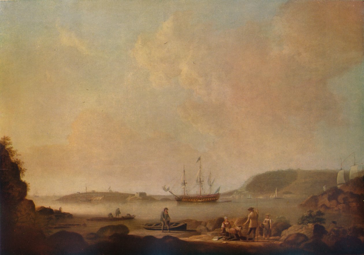德雷克斯岛，普利茅斯，1773年 作者 多米尼克·塞雷