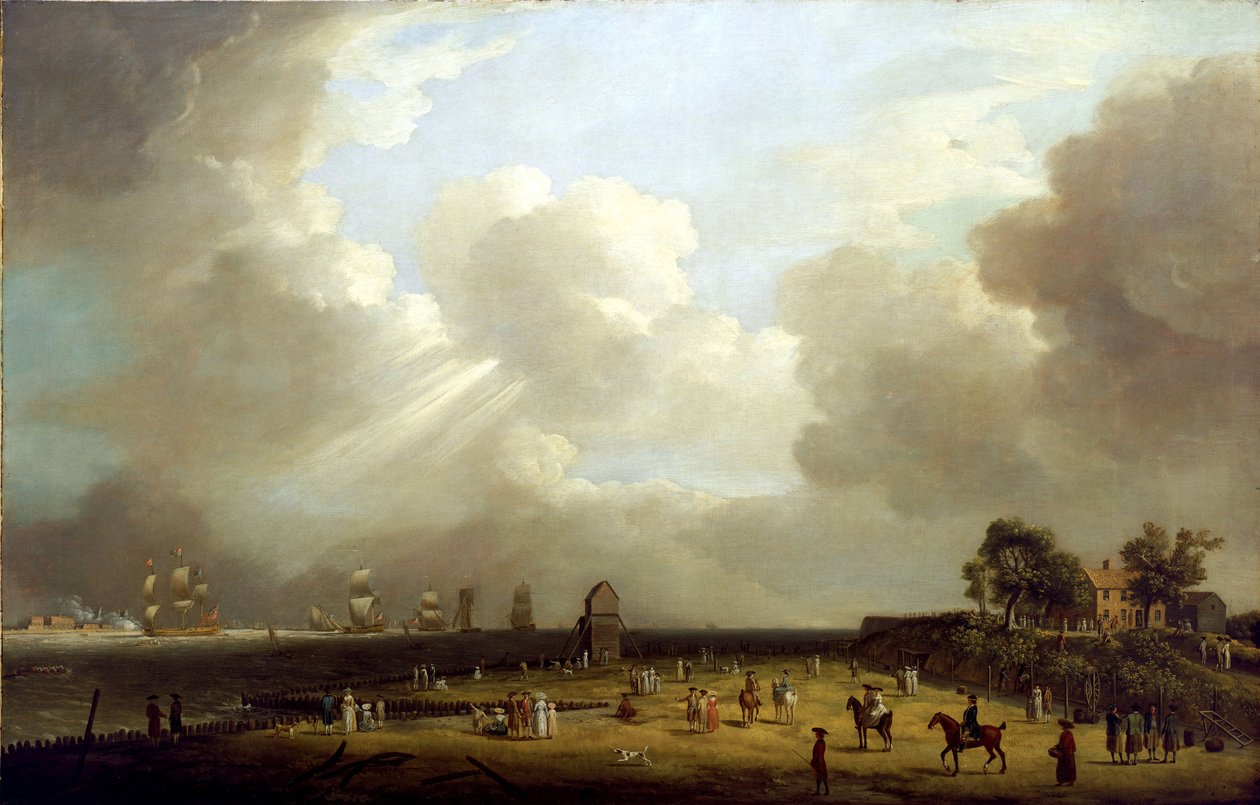 夏洛特公主（1766-1828 年）抵达哈里奇，1761 年 9 月。布面油画 作者 多米尼克·塞雷