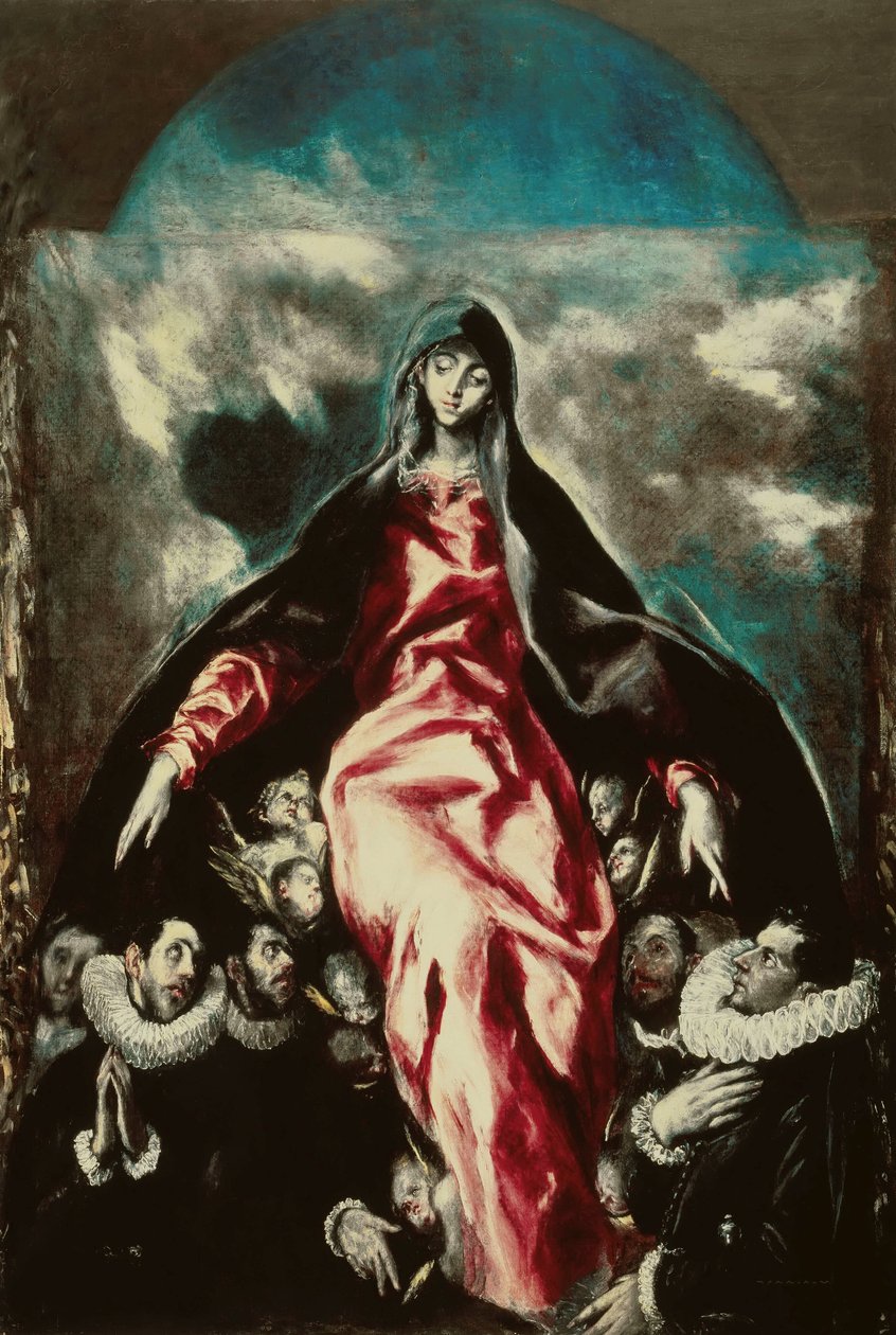 La Virgen de la Caridad 慈悲的圣母，约1600-1603。 作者 多米尼科斯·塞奥托科普洛斯