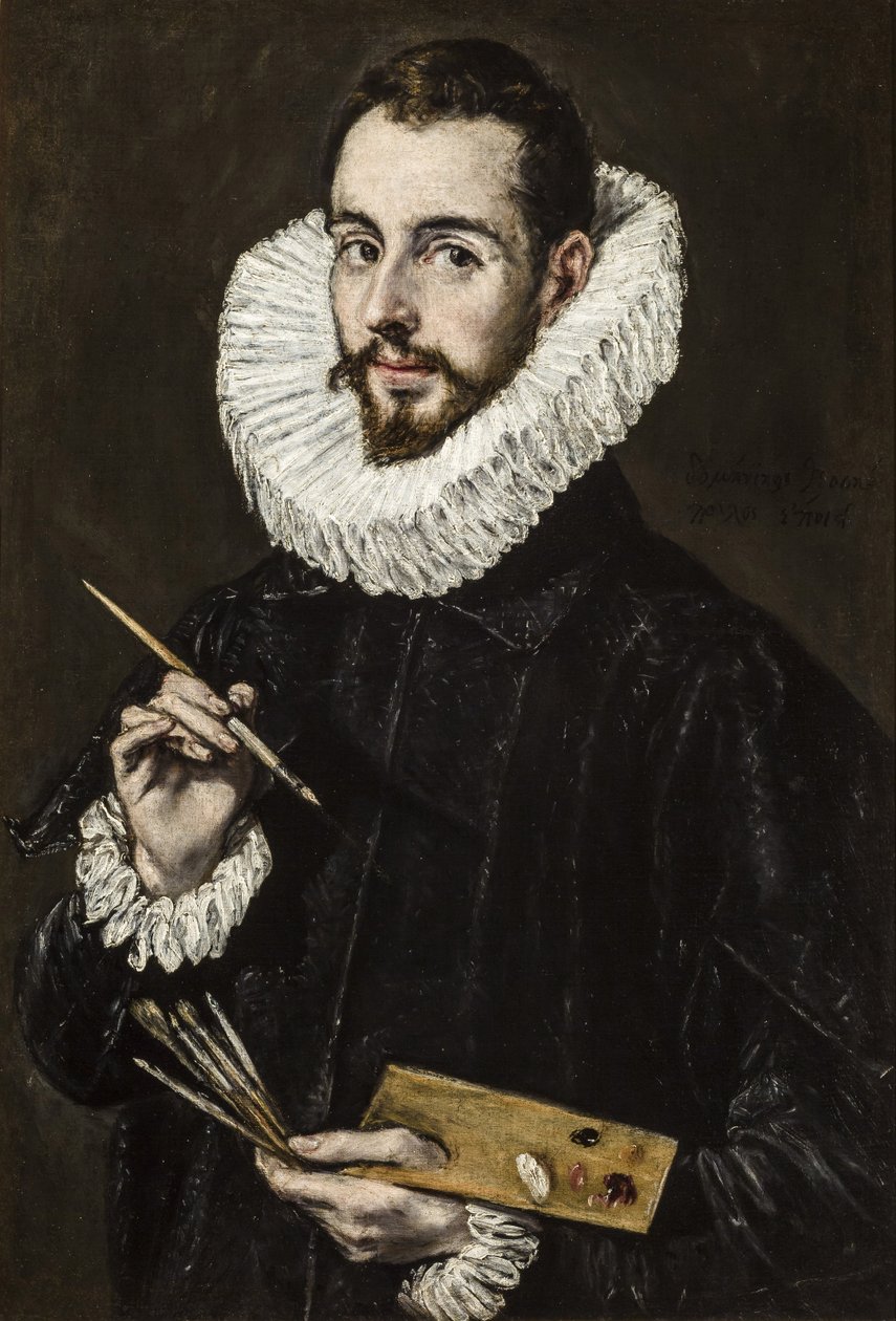 Jorge Manuel Theotokopoulos 1578-1631的肖像，约1600-1605。 作者 多米尼科斯·塞奥托科普洛斯