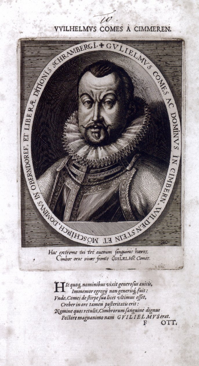 Zimmern的最后一位伯爵Wilhelm von Zimmern 作者 多米尼库斯或Custodis Custos