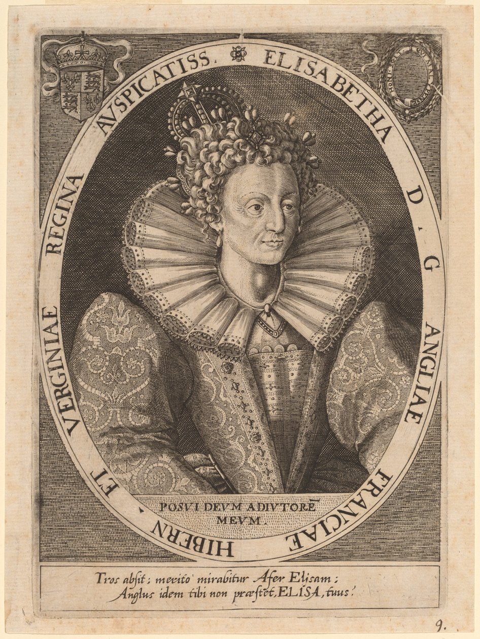 伊丽莎白女王 作者 Crispijn de Passe I 之后的 Dominicus Custos