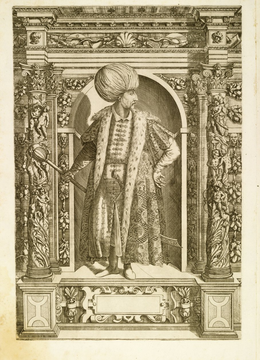 苏丹·苏莱曼一世壮丽，1601年 作者 多米尼库斯或Custodis Custos