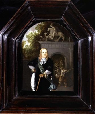 Jacobus Van Der Burgh上尉的画像站在Doeler Poort，Leiden之前 作者 多米尼克斯·范·托尔