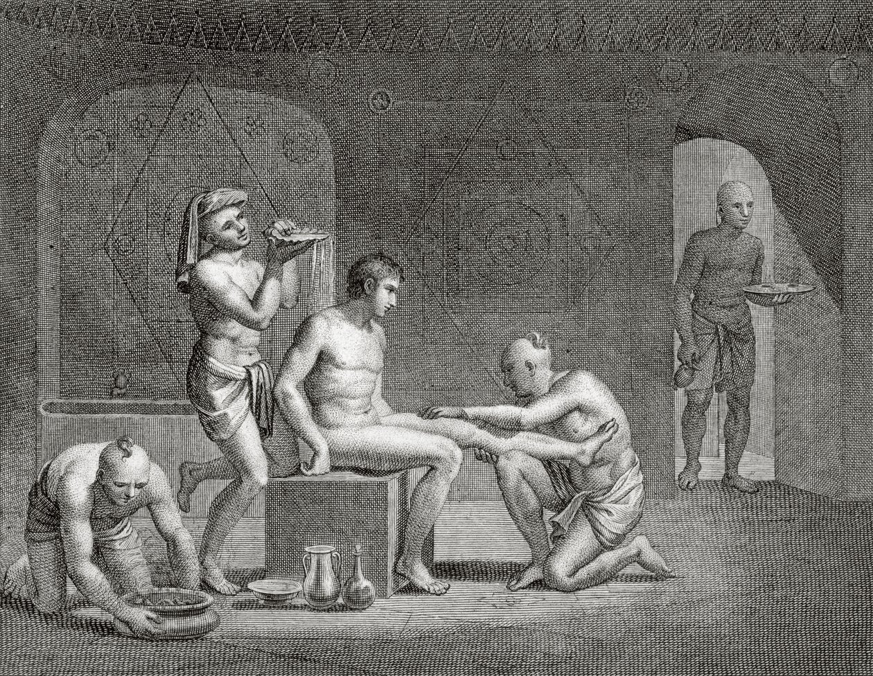 在埃及澡堂内，1820年代 作者 多米尼克·万提·德农（Dominique Vivant Denon）