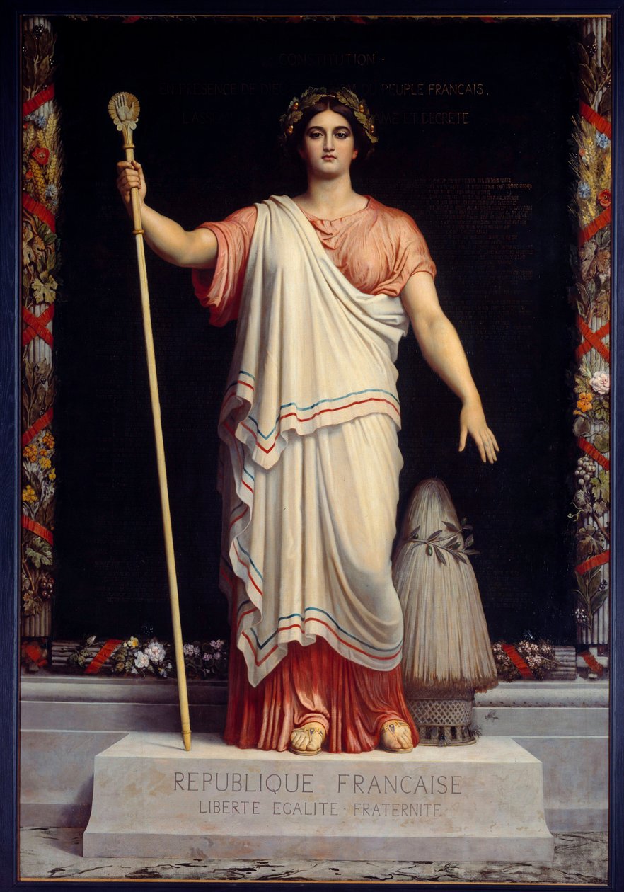 La Republique Allegorie de la Republique Francaise (France) by Dominique Papety (1815-1849) 1848 作者 多米尼克·路易斯·帕佩蒂