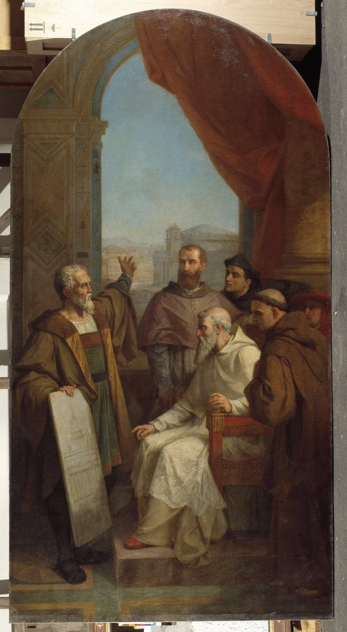 Architecture: the Italian painter and sculptor Michelangelo Buonarroti known as Michelangelo (Michelangelo or Michelangelo 作者 多米尼克·马格德（Dominique Magaud）