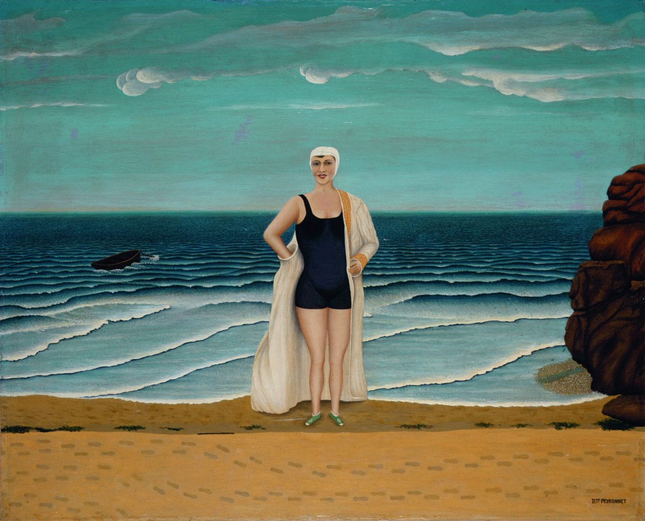Les falaises et la mer 悬崖和大海，1931年。 作者 多米尼克·佩龙内（Dominique Peyronnet）