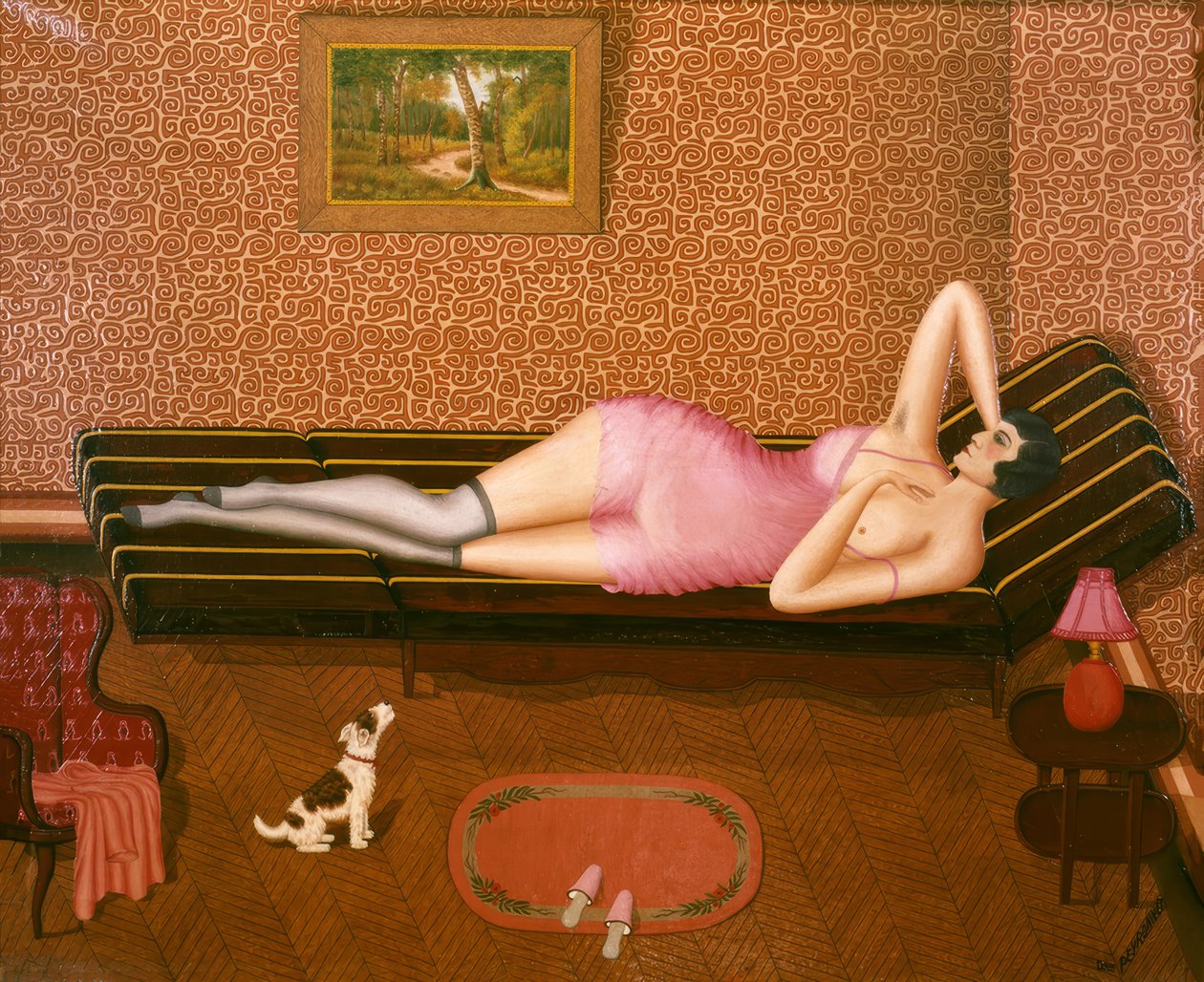 夏季午睡（躺着的女人） 作者 多米尼克·佩龙内（Dominique Peyronnet）