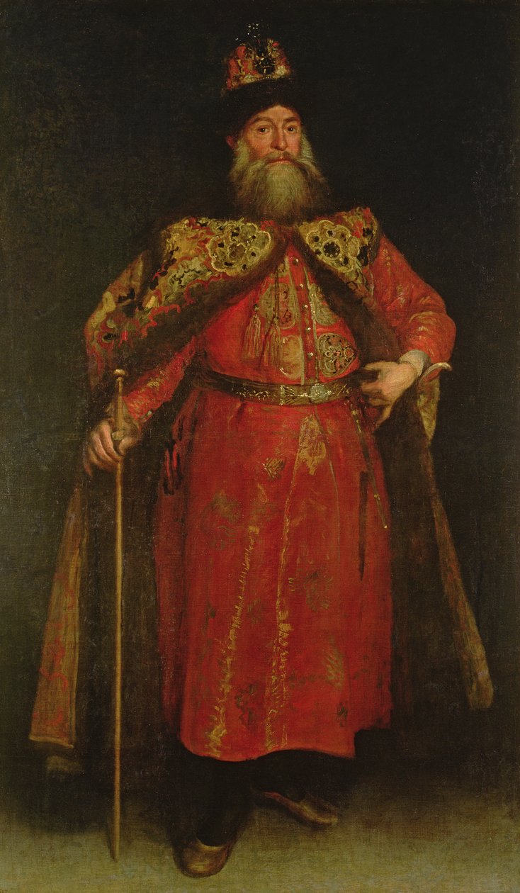 俄罗斯大使Piotr Ivanowitz Potemkin，1681年 作者 唐·胡安·卡雷诺·德·米兰达