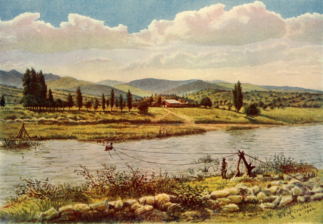 穿越科马蒂河》，1902年。 作者 唐纳德麦克拉肯