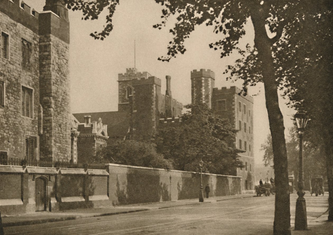 兰贝斯宫（Lambeth Palace），坎特伯雷大主教居住七个世纪，c1935年。 作者 唐纳德·麦克利什