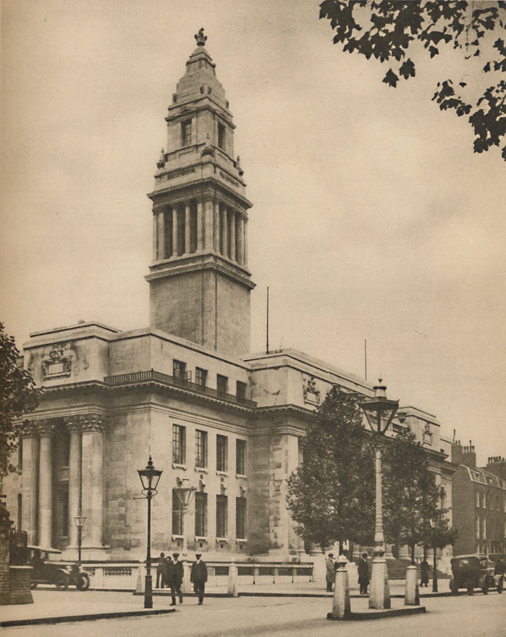 马里波恩市政厅，伦敦最著名的新建筑之一，建于1935年。 作者 唐纳德·麦克利什